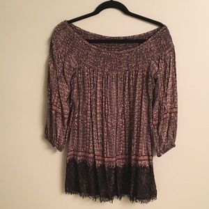 VanessaVirginia Off-the-Shoulder Blouse Sz L